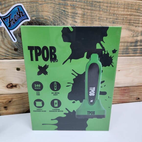 TPOB Pro XO Clipper & X Trimmer Brushless Professional Barber Set Slime Green - Picture 3 of 7